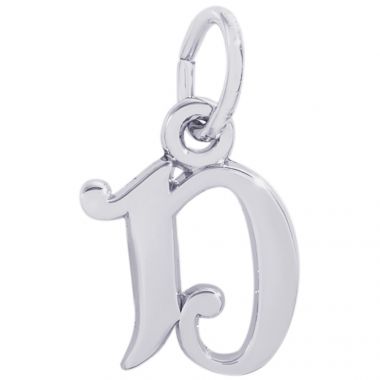 Rembrandt Sterling Silver Initial D Charm
