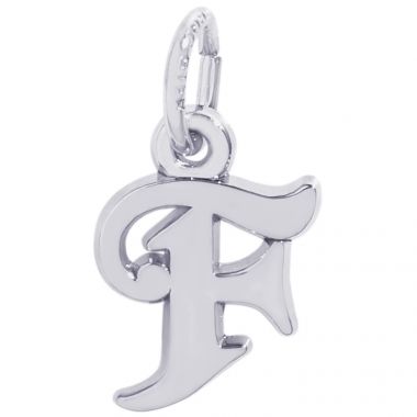 Rembrandt Sterling Silver Initial F Charm