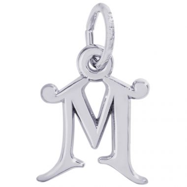 Rembrandt Sterling Silver Initial M Charm