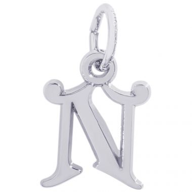 Rembrandt Sterling Silver Initial N Charm