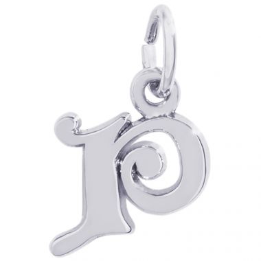Rembrandt Sterling Silver Initial P Charm
