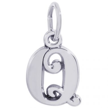 Rembrandt Sterling Silver Initial Q Charm