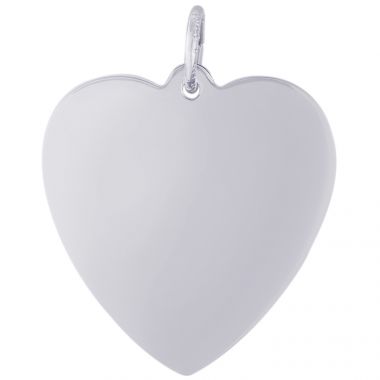 Rembrandt Sterling Silver Classic Heart Charm