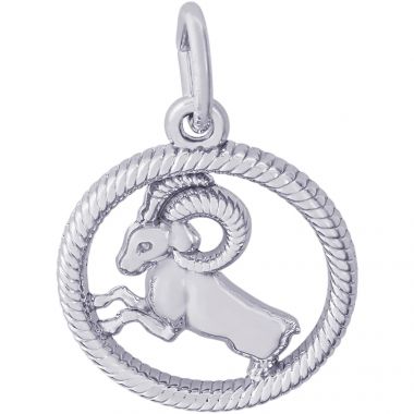 Rembrandt Sterling Silver Aries Charm