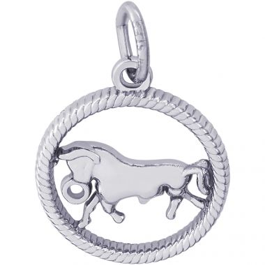 Rembrandt Sterling Silver Taurus Charm