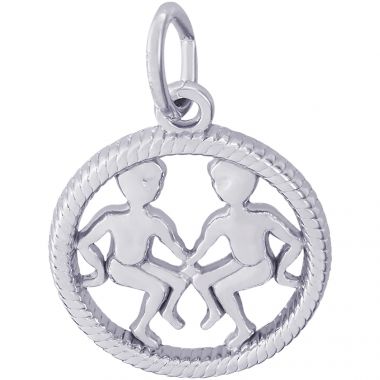 Rembrandt Sterling Silver Gemini Charm