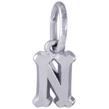 Rembrandt Sterling Silver Initial N Charm