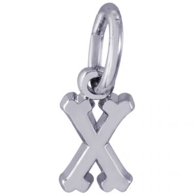 Rembrandt Sterling Silver Initial X Charm
