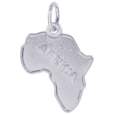Rembrandt Sterling Silver Africa Charm