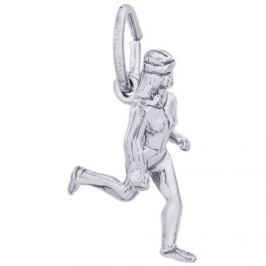 Rembrandt Sterling Silver Female jogger Charm