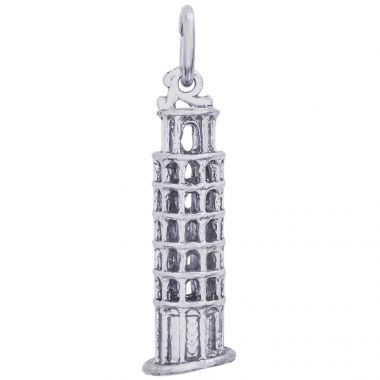 Rembrandt Sterling Silver Leaning Tower of Pisa Charm