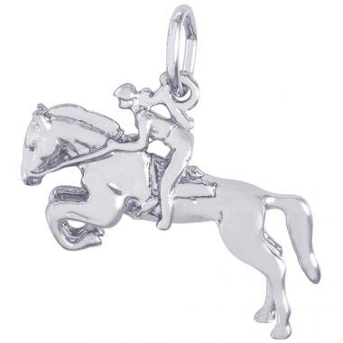 Rembrandt Sterling Silver Horse And Rider Charm