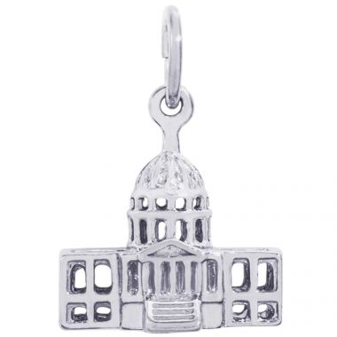 Rembrandt Sterling Silver USA Capitol Bldg. Charm