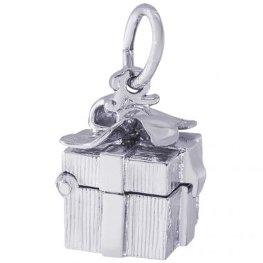 Rembrandt Sterling Silver Gift Box Charm