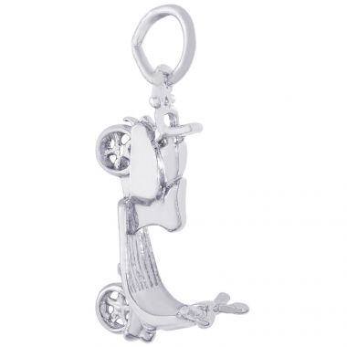 Rembrandt Sterling Silver Scooter Charm