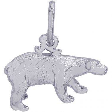 Rembrandt Sterling Silver Polar Bear Charm