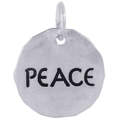Rembrandt Sterling Silver Peace Charm Tag Charm